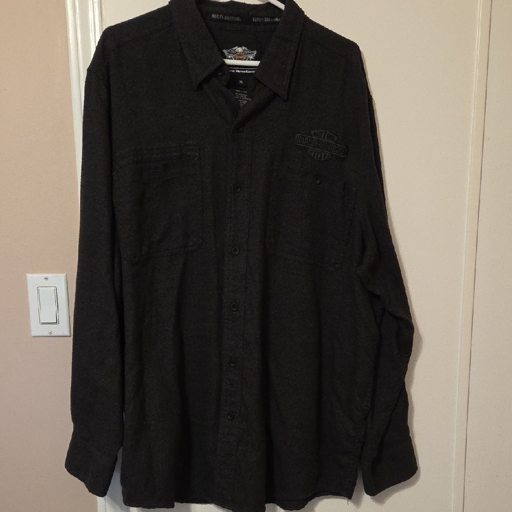 Harley-Davidson Charcoal Button Down Shirt